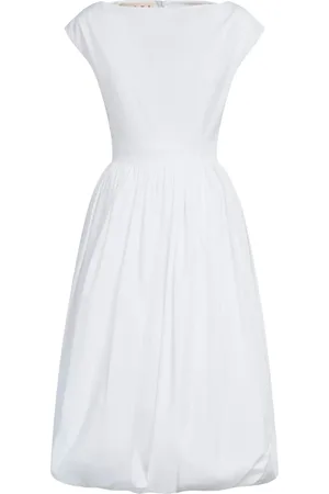 Marni Vestido midi con cuello barco