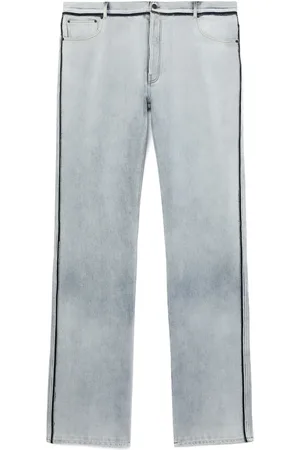 Maison Margiela Pantalones rectos con borde en contraste