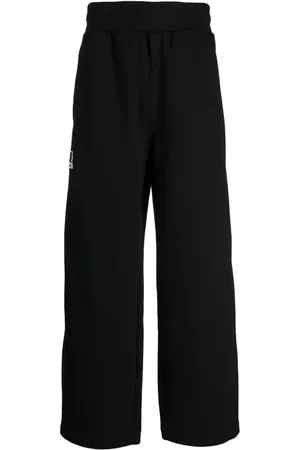 Izzue Pantalones anchos con aplique del logo