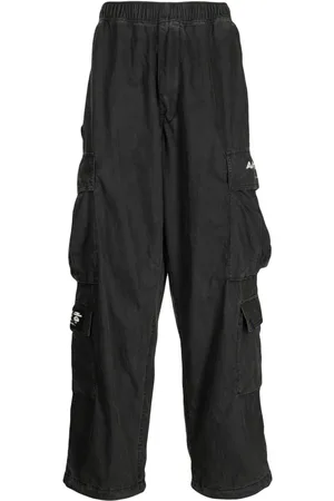 A Bathing Ape Pantalones rectos con logo estampado