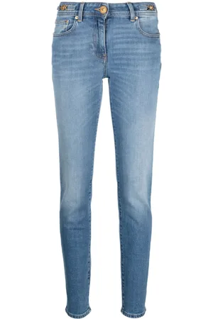 VERSACE Skinny jeans con motivo Medusa Head