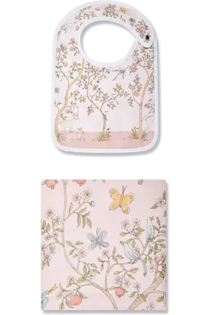 Atelier Choux Juego de dos baberos Carré & Satin In Bloom