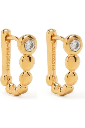 Missoma Aretes huggies con mostacilla