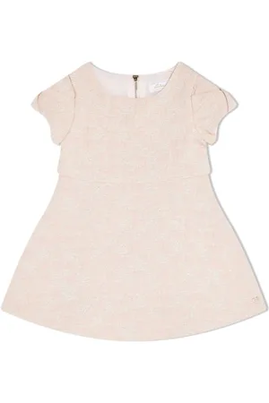 Tartine Et Chocolat Vestido con cuello redondo e hilos metalizados