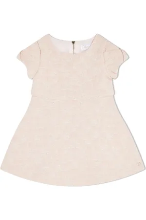 Tartine Et Chocolat Vestido con cuello redondo e hilos metalizados
