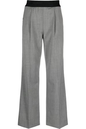Helmut Lang Pantalones con pretina elástica y estampado de espiga