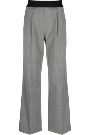 Helmut Lang Pantalones con pretina elástica y estampado de espiga