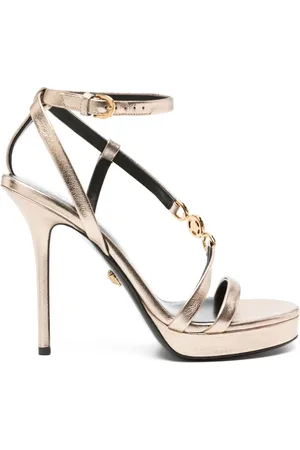 VERSACE Sandalias Crystal Medusa con tacón de 110mm
