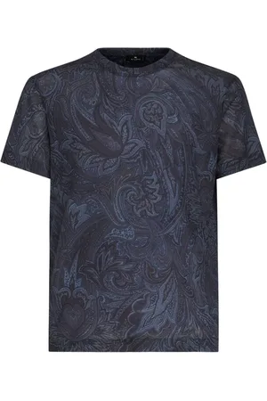 Etro Playera manga corta con estampado de cachemira