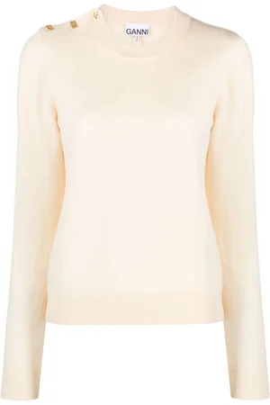 Ganni Suéter Mix O-Neck