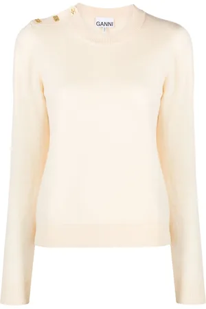 Ganni Suéter Mix O-Neck