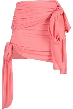 BLUMARINE Falda corta asimétrica con detalle