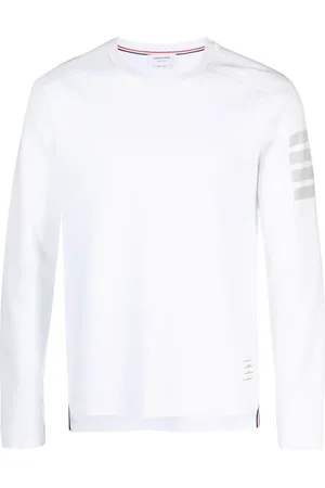 Thom Browne Playera manga larga con motivo 4-Bar