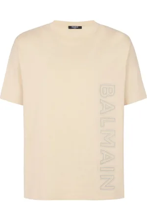 Balmain Playera con logo en relieve