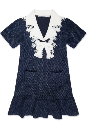 Self-Portrait Vestido de tweed con lentejuelas