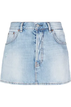 Acne Studios Falda corta de mezclilla