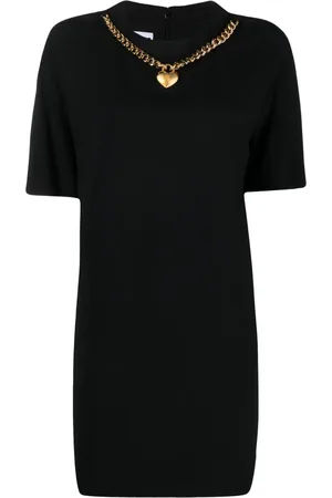 Moschino Vestido corto con dije de corazón