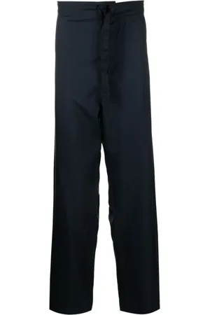 Maison Margiela Pantalones de seda ajustados