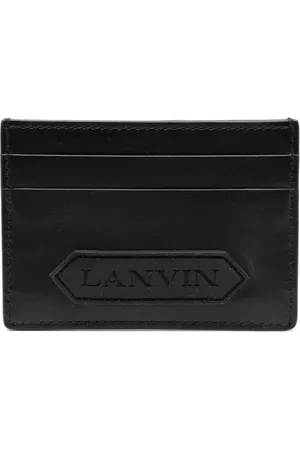 Lanvin Tarjetero con parche del logo