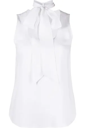 Moschino Top de crepé sin mangas