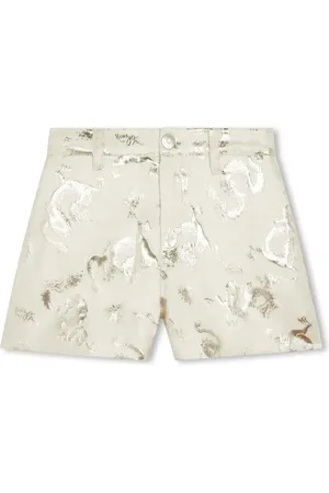 Kenzo Shorts con motivo en jacquard metalizado
