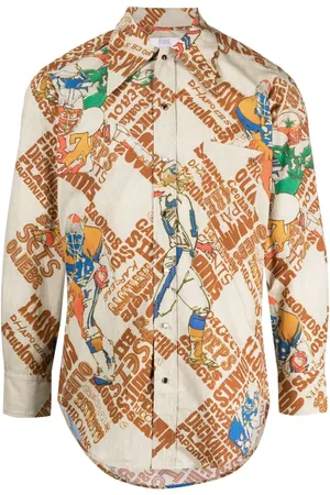 ERL Camisa con estampado gráfico