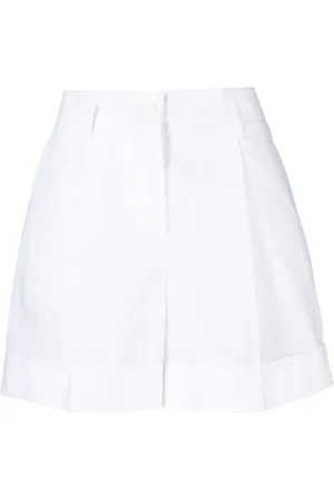 P.A.R.O.S.H. Shorts de popelina con pinzas