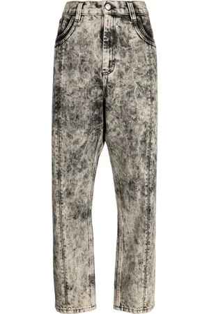 Namacheko Jeans rectos con efecto blanqueado