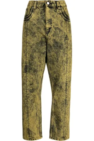 Namacheko Jeans rectos con efecto blanqueado
