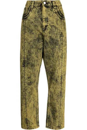 Namacheko Jeans rectos con efecto blanqueado