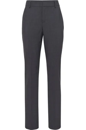 Brunello Cucinelli Pantalones ajustados con tiro alto