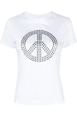 Moschino Playera con motivo de símbolo de paz