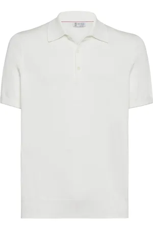 Brunello Cucinelli Playera tipo polo liso con botones