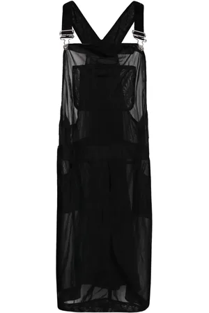 Moschino Vestido transparente estilo overol