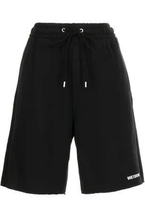 We11 Done Shorts con cordones en la pretina y logo estampado