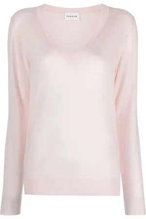 P.A.R.O.S.H. Top de tejido fino con cuello en V