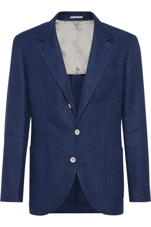 Brunello Cucinelli Blazer con un botón y solapas de pico