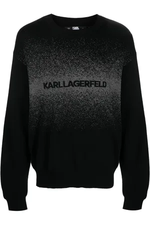 Karl Lagerfeld Sudadera con logo en intarsia
