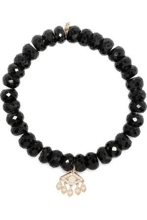 Sydney Evan Pulsera Tear Drops Evil Eye en oro de 14kt con gemas