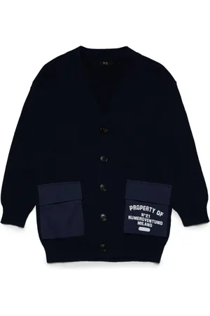 Nº21 Cárdigan con logo estampado