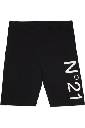 Nº21 Shorts de ciclismo con logo estampado