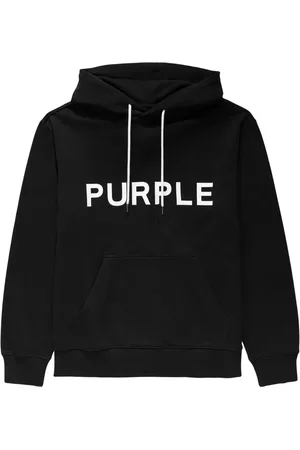 Purple Brand Logo-print cotton hoodie