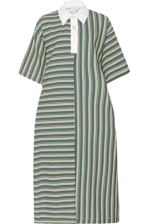 ROSETTA GETTY Vestido largo Rugby con motivo de rayas