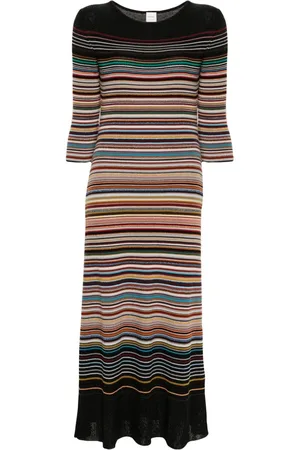 Paul Smith Vestido midi tejido Signature Stripe