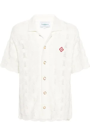 Casablanca Camisa de crochet Wavy Gradient