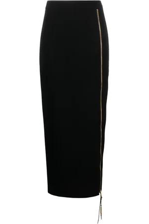 Moschino Falda midi recta con letras del logo