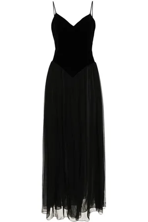 Chloé Vestido de seda con cuello en V