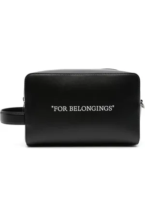 OFF-WHITE Neceser con estampado de texto