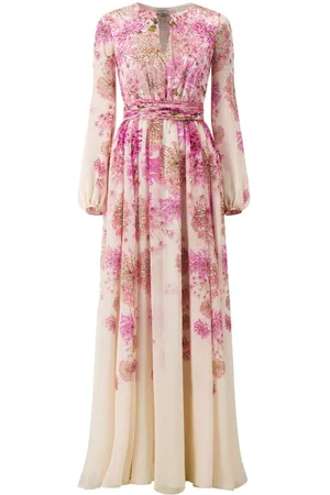 Giambattista Valli Vestido largo de seda Saint-Rémy