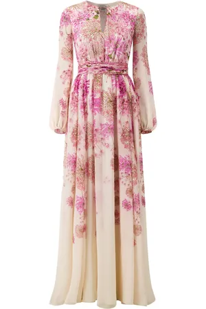 Giambattista Valli Vestido largo de seda Saint-Rémy
